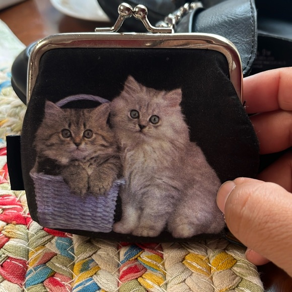 Small Coin Purse Coin Pouch Bags Change Purse Wallet for Women Cats - Picture 2 of 5